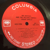 BIG BROTHER & THE HOLDING COMPANY - Janis Joplin - Cheap Thrills - KCS 9700 (Original 1968) - 33 TOURS / LP