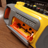 Radio Cassette Enregistreur Portatif Jaune SONY SPORTS RADIO CASSETTE CORDER CFM-104 Yellow