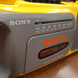 Radio Cassette Enregistreur Portatif Jaune SONY SPORTS RADIO CASSETTE CORDER CFM-104 Yellow