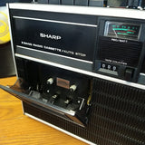 Lecteur-enregistreur cassette portable SHARP RD-475C boombox 2 band radio cassette recorder