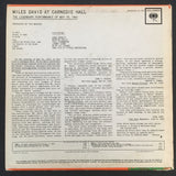 MILES DAVIS - Miles Davis at the Carnegie Hall / Original 1962 / CL 1812 / Mono / 33 tours - LP