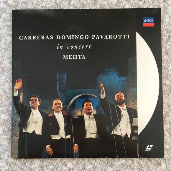 CARRERAS DOMINGO PAVAROTTI - LaserDisc LD (1990) in Concert MEHTA