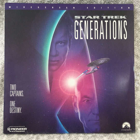 STAR TREK - Generations - Wide Screen Edition (1995)  LV 32988-2WS - Double LaserDisc LD