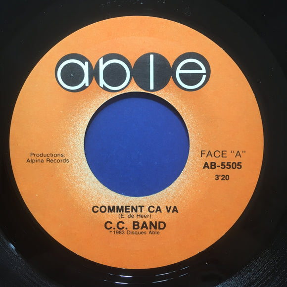 C.C. BAND - Comment ça va (Original 1983) / AB-5505 / Canada - 45 tours/rpm